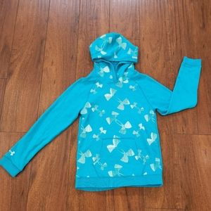 UNDER ARMOUR GIRL'S HOODIE PULLOVER WITH FRONT POCKET SZ MEDIUM
